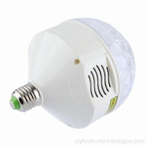Hot Fashion Customized 6W E27 Colorful Bluetooth Audio Rotation LED Stage Light